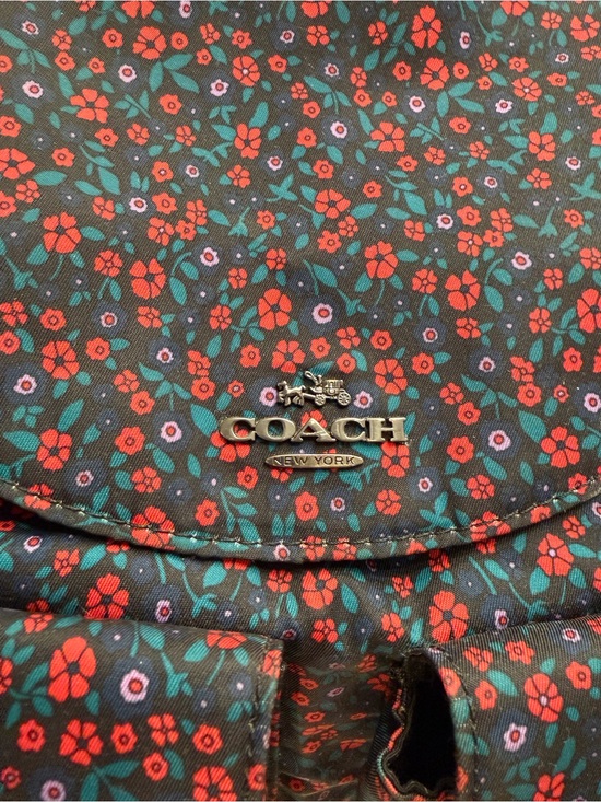 Coach Nylon Floral Drawstring Backpack main image 10